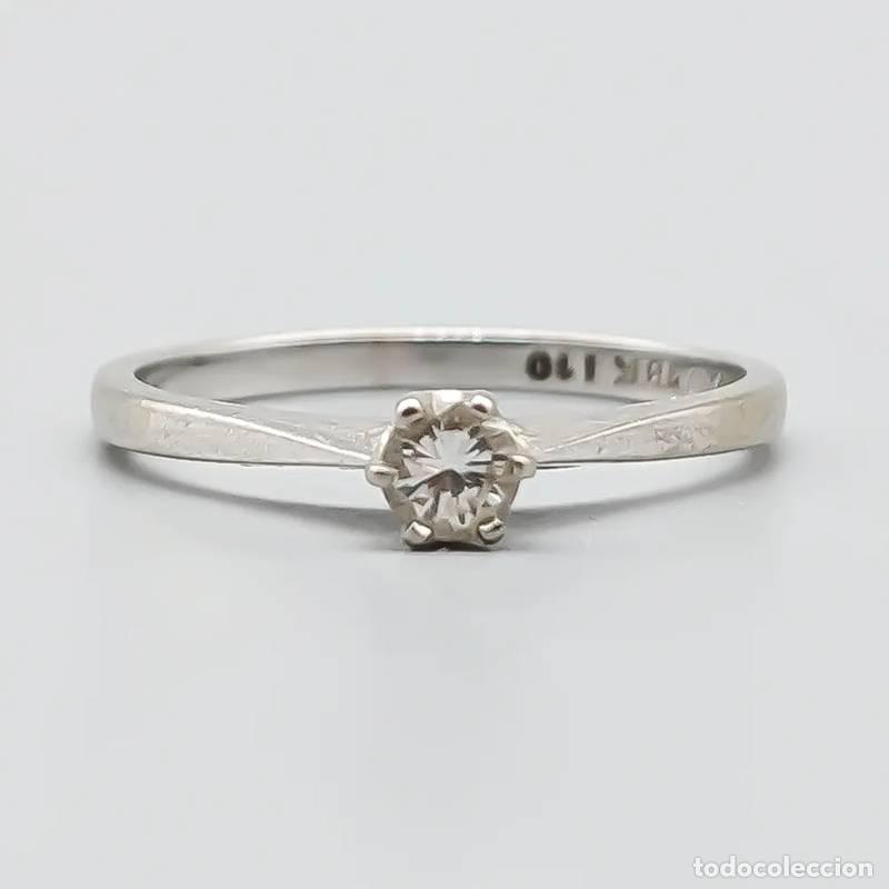 Jewelry: Anel Halo em Ouro 18 quilates com Diamantes, 3,76 gramas, 16,5mm