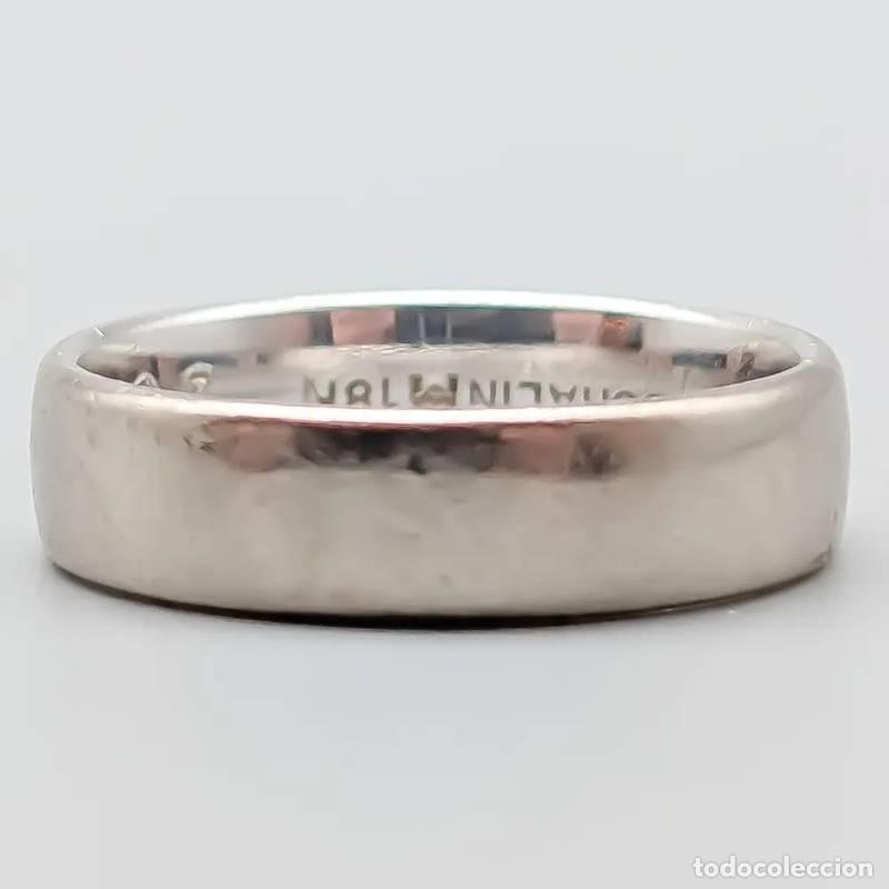 Joaillerie: Anel em ouro multicolorido com pedra branca 14 quilates, 3,92 gramas, 20,25mm