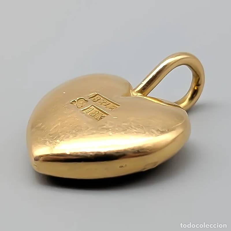 Joalharia: Pingente diamante em ouro 18 quilates, 1,1 gramas, 12mm