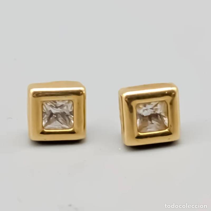 Joyeria: Brincos de diamante em ouro multicolorido 18 quilates, 1,74 gramas, 10mm