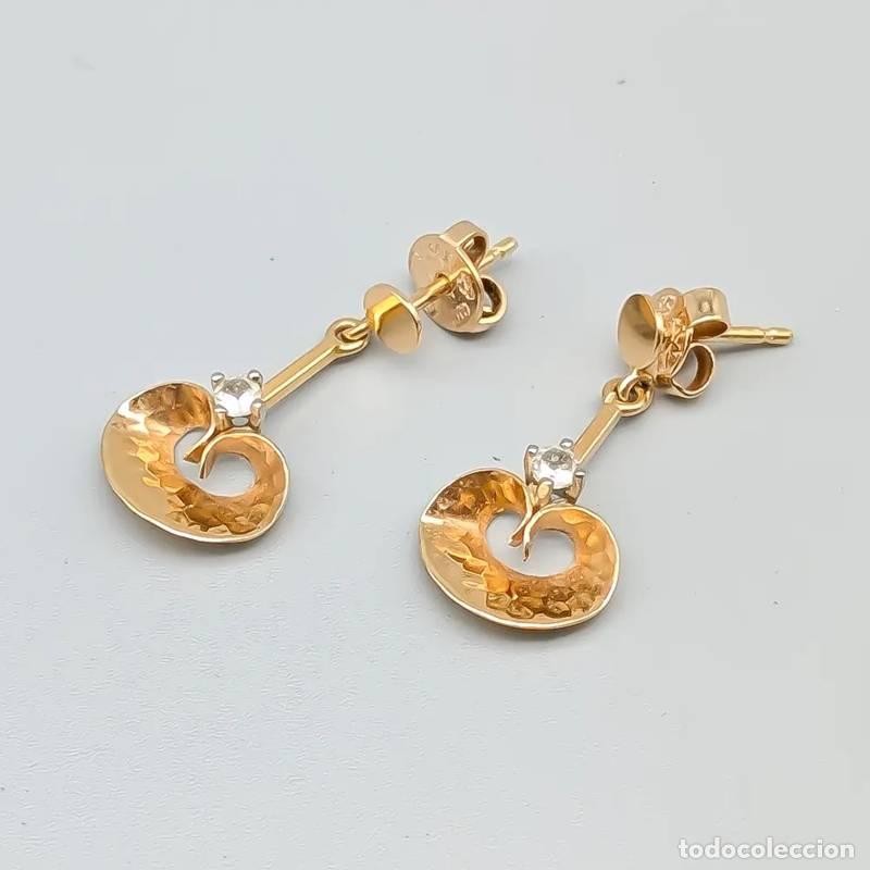 Joaillerie: Brincos em ouro 18 quilates, 1,13 gramas, 6mm