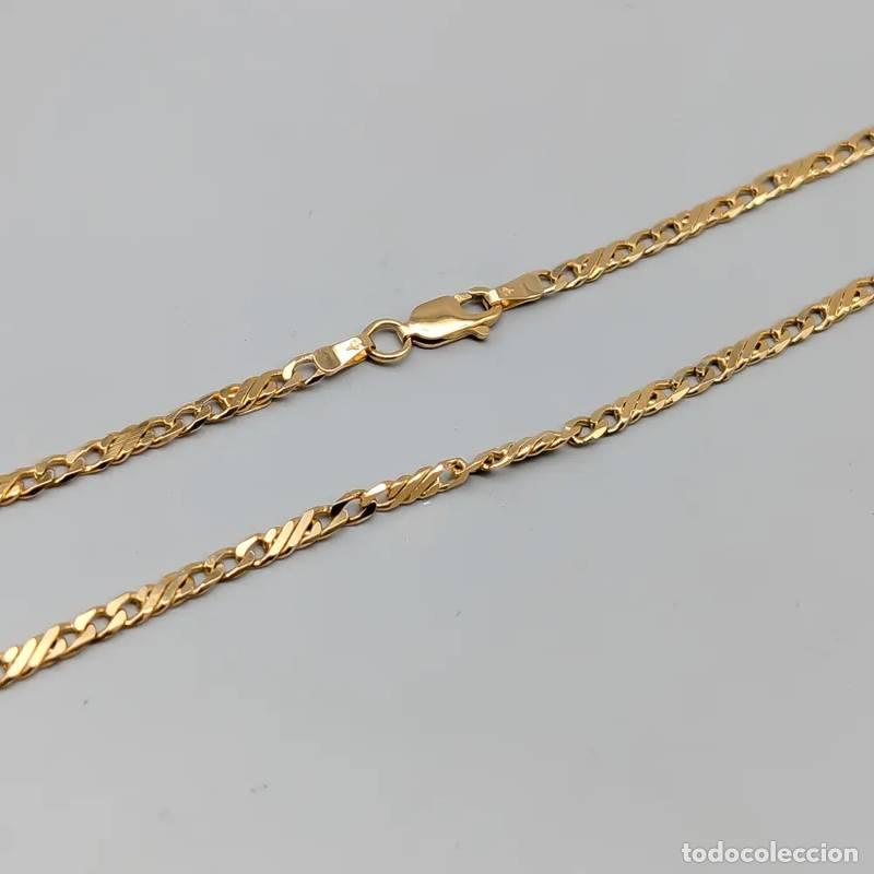 Schmuck: Corrente de elos de 85 cm em ouro multicolorido de 18 quilates, 11,7 g