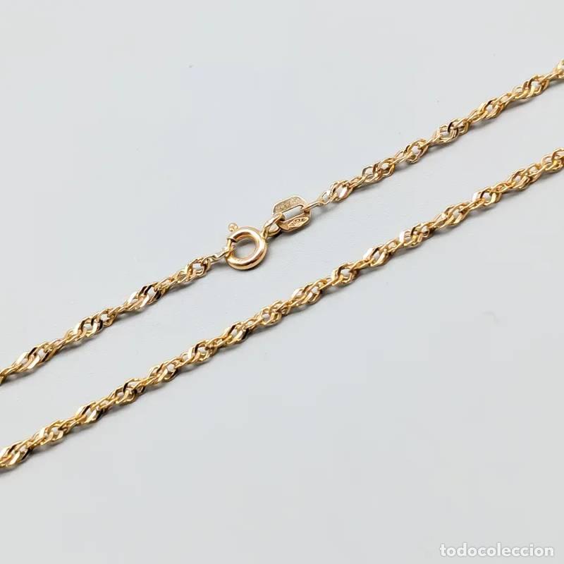 Schmuck: Corrente Fantasy de 18 cm em ouro 21 quilates com pedras brancas, 12,19 g