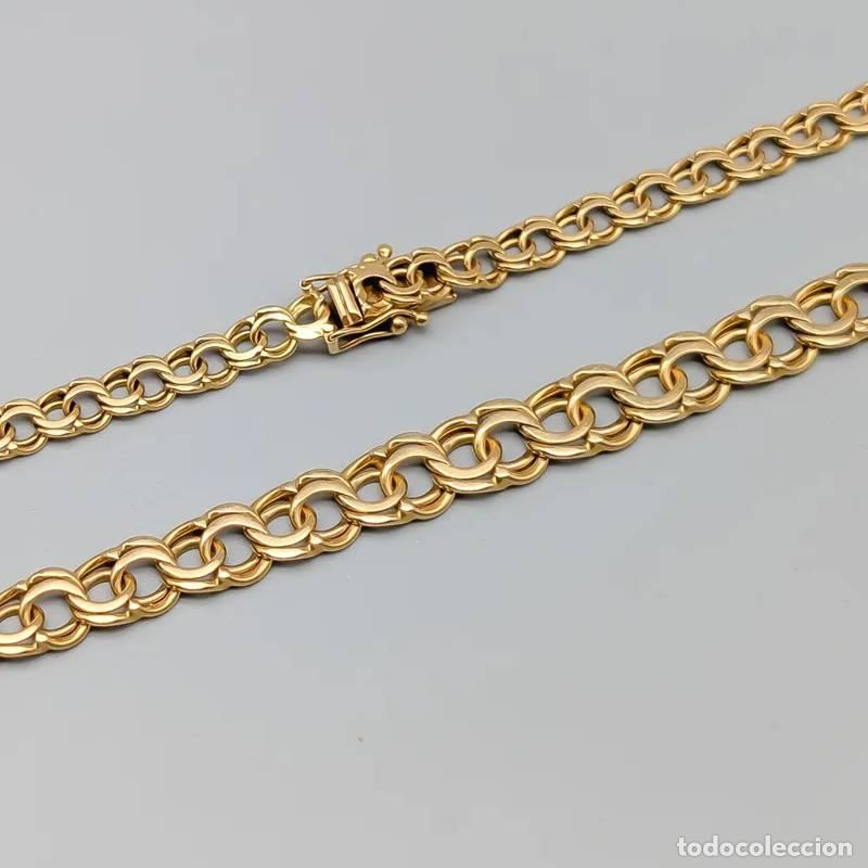 Joaillerie: Corrente Bismarck de 19 cm em ouro de 18 quilates, 5,15 g