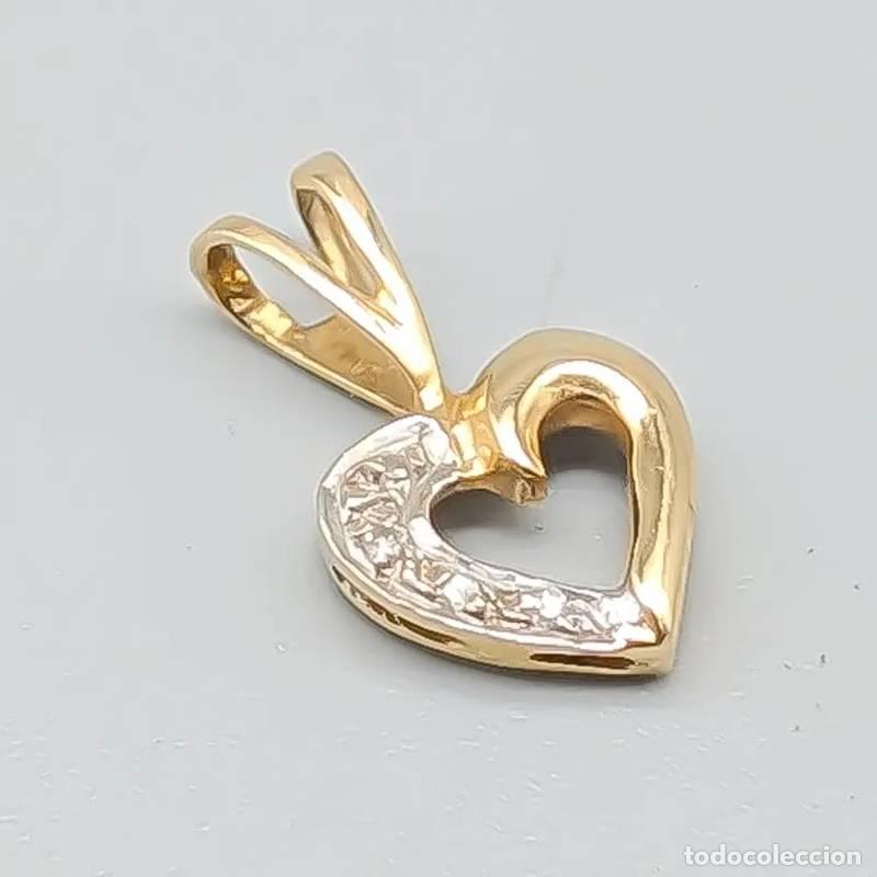 Joaillerie: Pingente diamante em ouro 18 quilates, 3,7 gramas, 16mm