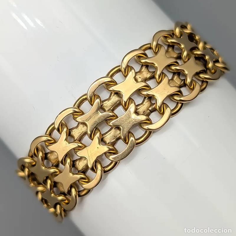 Joyeria: Corrente tipo caixa de 45 cm em ouro de 9 quilates, 1,81 g