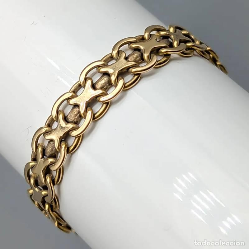 Joyeria: Corrente tipo caixa de 45,5 cm em ouro de 18 quilates, 2,66 g