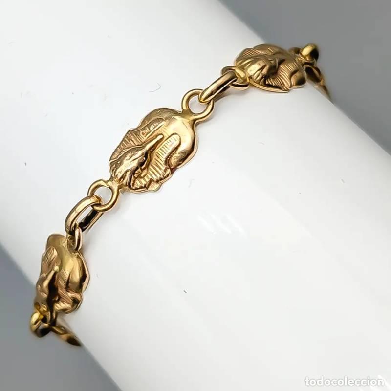 Joalharia: Pingente Foxtail de 52,5 cm em ouro com emaljerat 18 quilates, 12,22 g