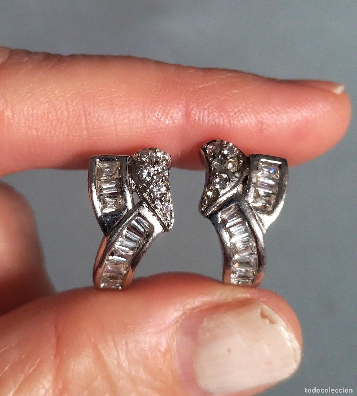 Joyeria: Pendientes de plata de ley contrastada con circonitas. - Foto 4