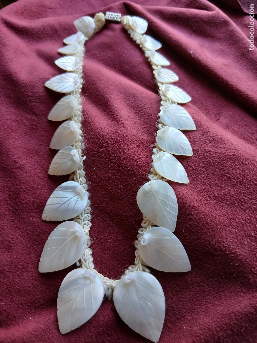 Joyeria: Collar antiguo de nacar - Foto 1