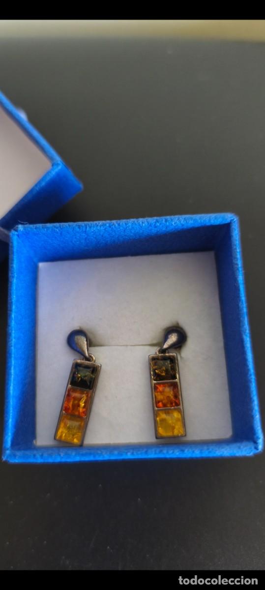 Joyeria: Pendientes en plata y resina en distintos tonos. - Foto 10