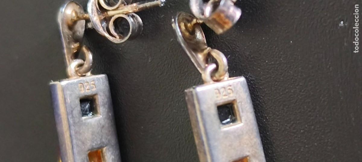 Joyeria: Pendientes en plata y resina en distintos tonos. - Foto 11