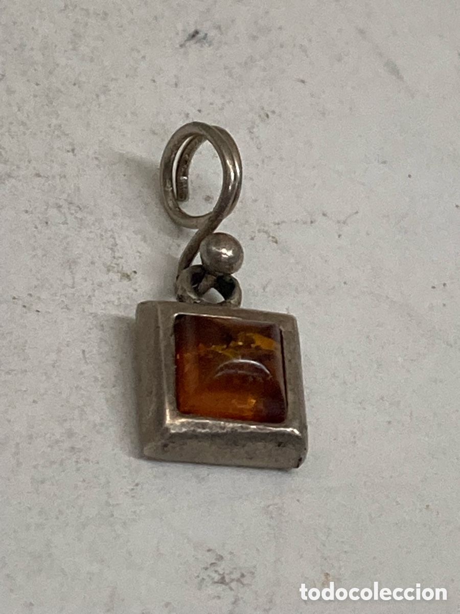 Joyeria: Colgante de plata ambar C568 - Foto 1