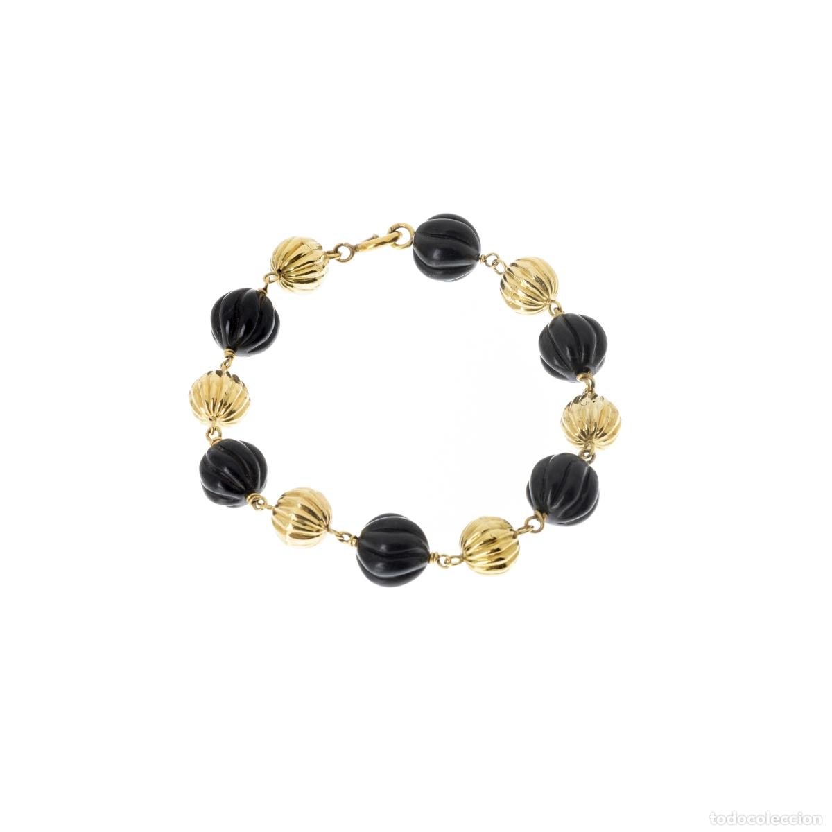Joyeria: Pulsera con cuentas y oro. - Foto 1