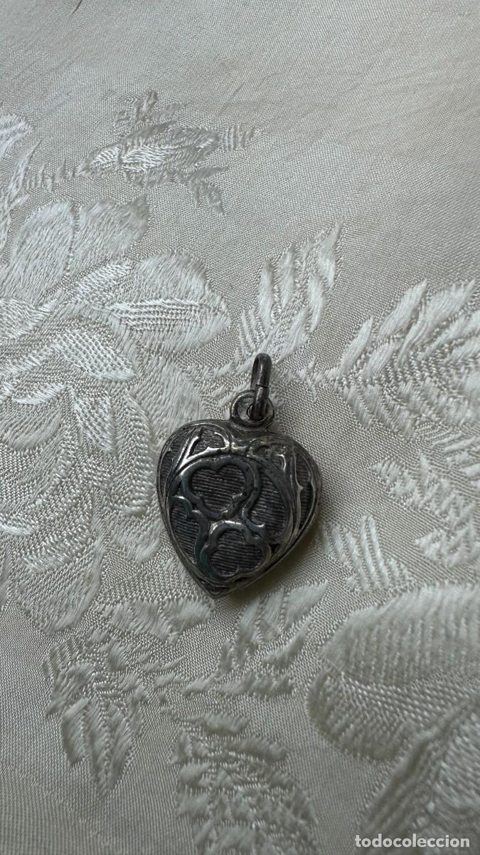 Joyeria: Antiguo colgante. Coraz&oacute;n labrado - Foto 4