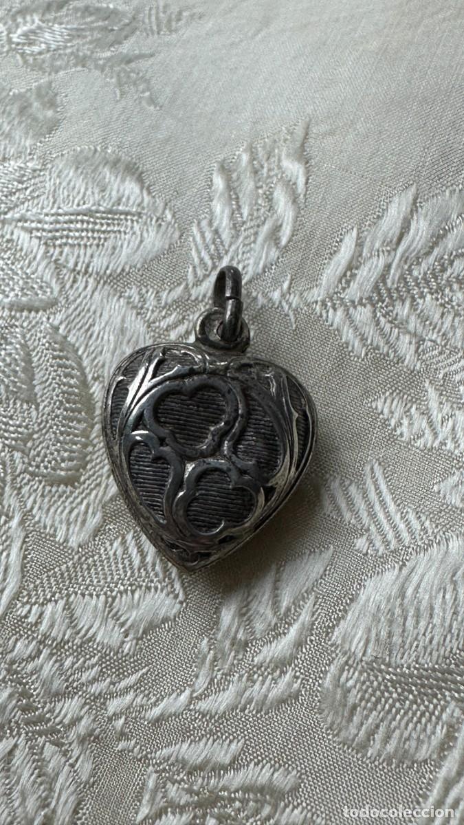 Joyeria: Antiguo colgante. Coraz&oacute;n labrado - Foto 5