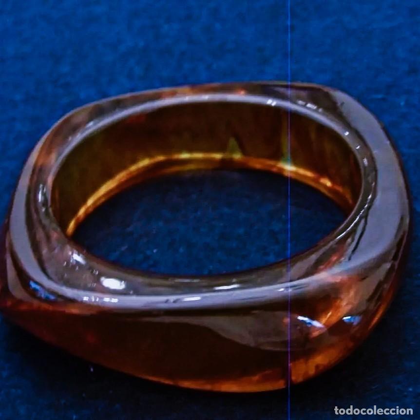 Joalharia: BRAZALETE CUADRADO FACETAS DE RESINA O AMBAR SINTETICO ?? DORADO CARAMELO