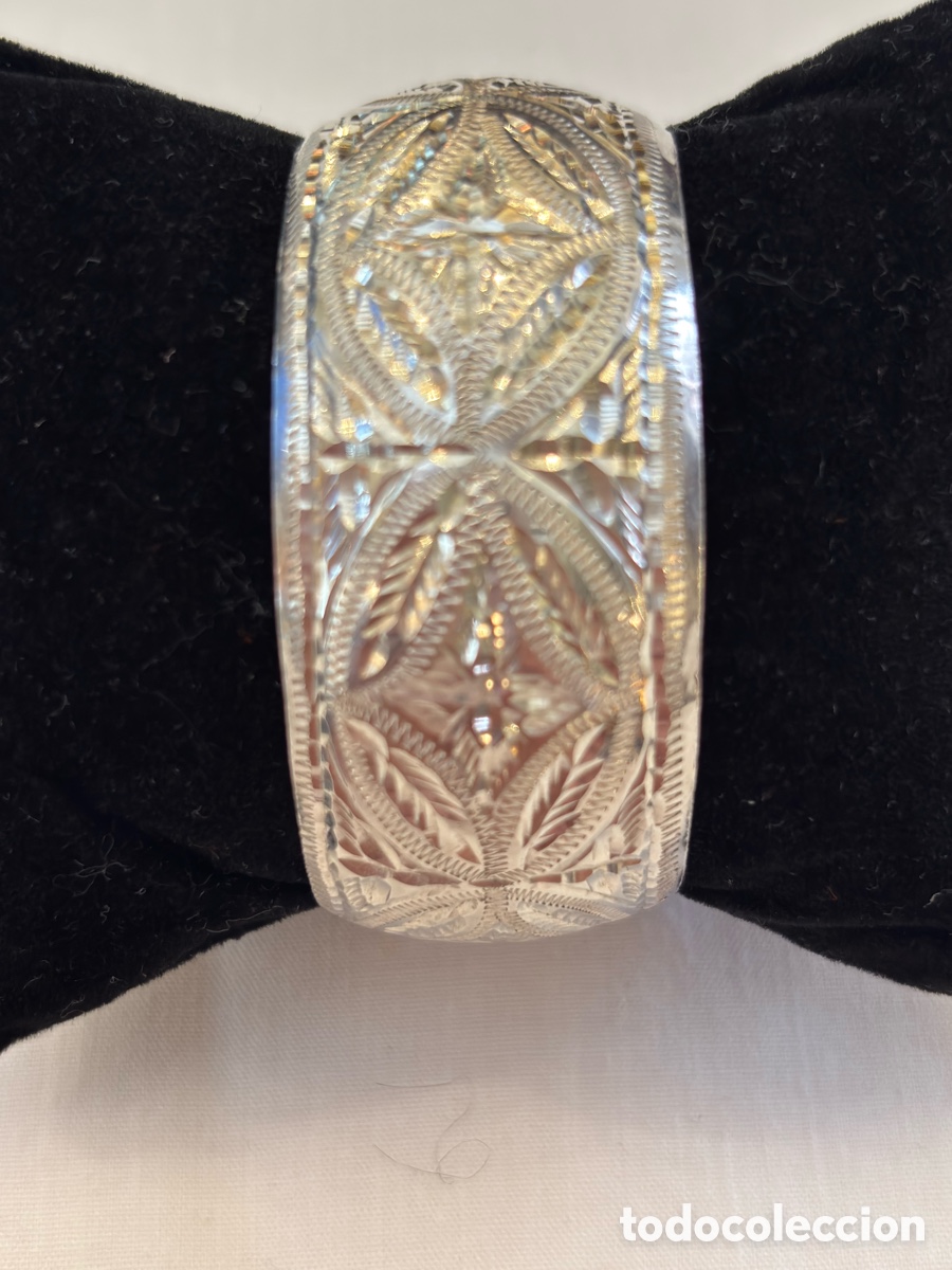 Joyeria: Brazalete de plata tallada - Foto 2