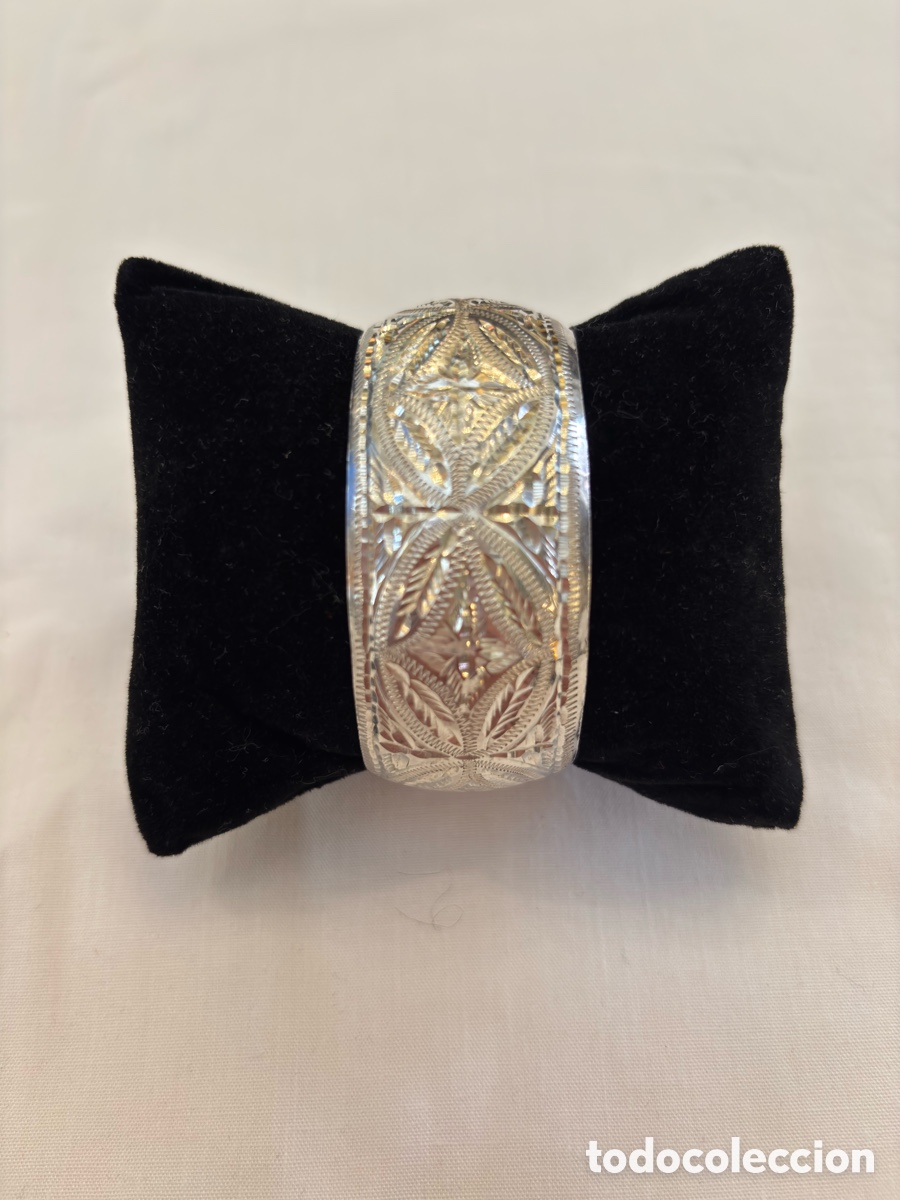 Joyeria: Brazalete de plata tallada - Foto 1