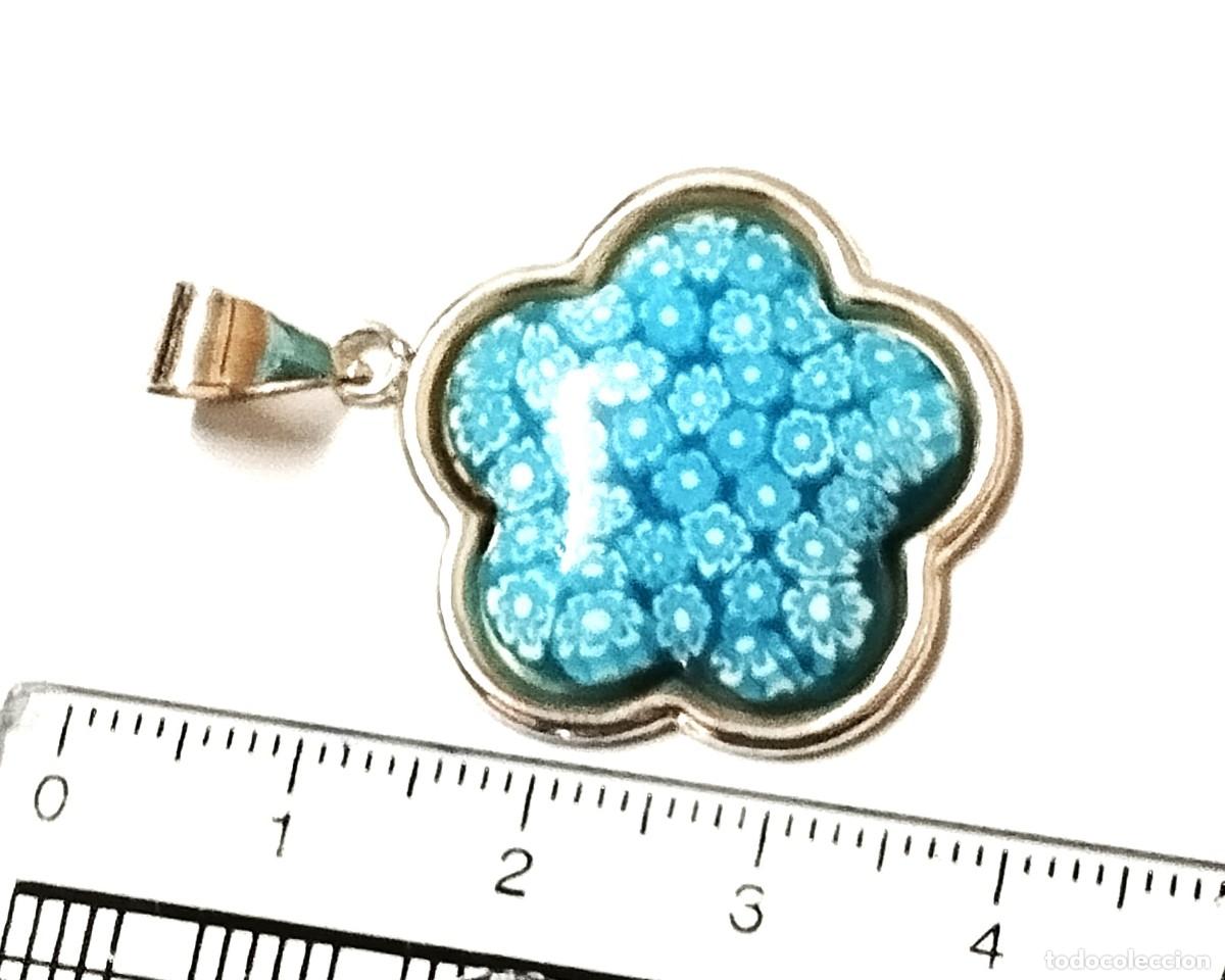 Joyeria: Colgante de flor Murano y Plata Ley - Foto 4
