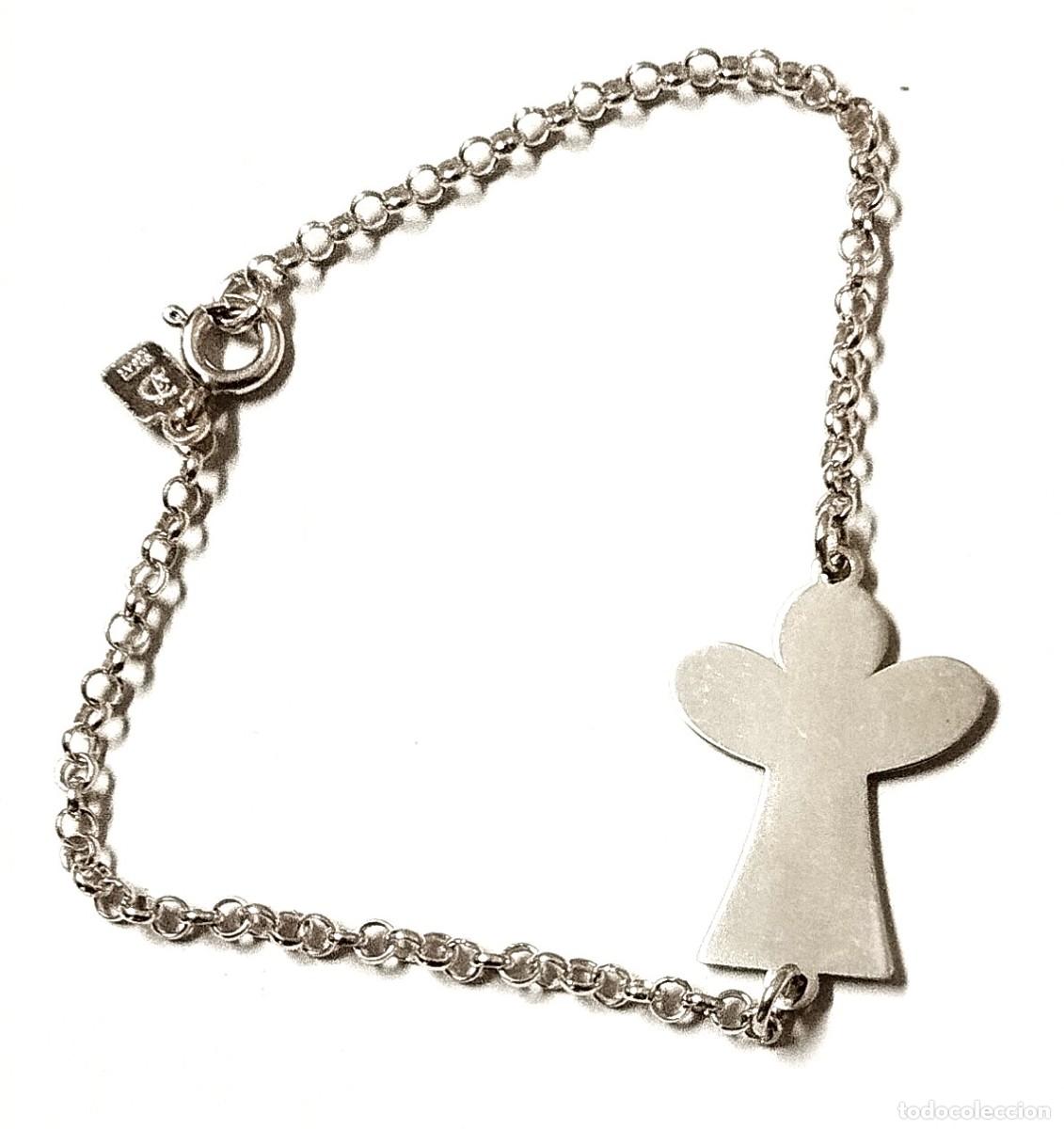 Joyeria: Pulsera con &aacute;ngel, Plata de Ley - Foto 2