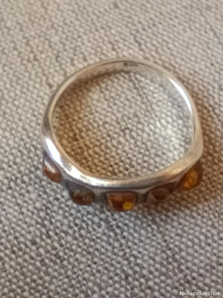 Joyeria: Anillo de plata de 1 Ley con &aacute;mbar del B&aacute;ltico - Foto 2