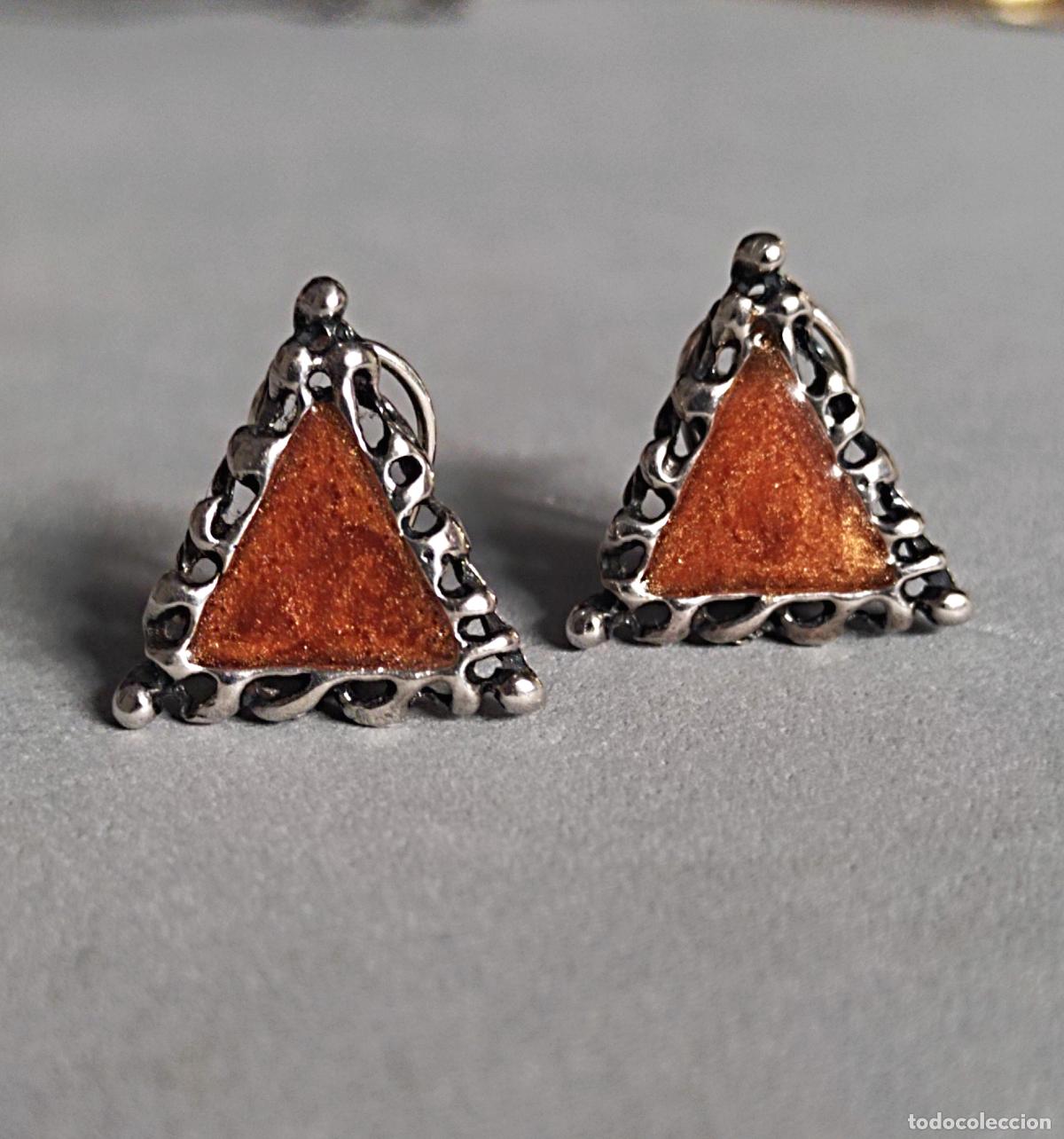Joyeria: Pendientes de plata de ley, cierre de omega. - Foto 2