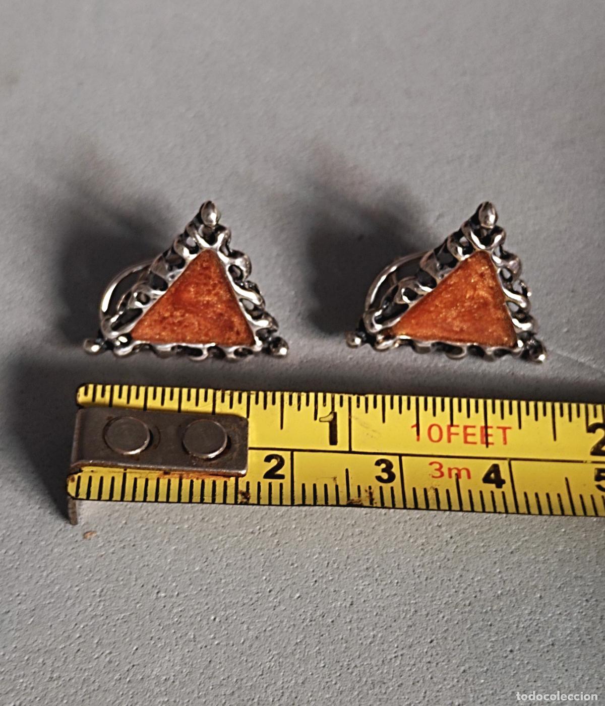 Joyeria: Pendientes de plata de ley, cierre de omega. - Foto 3