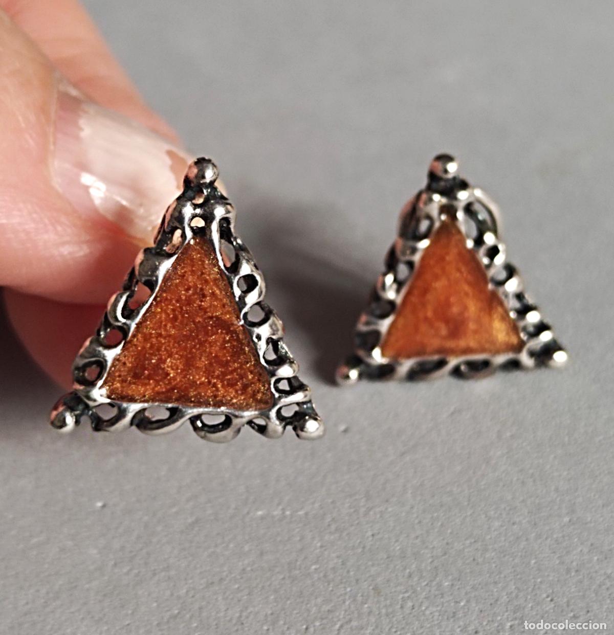 Joyeria: Pendientes de plata de ley, cierre de omega. - Foto 1