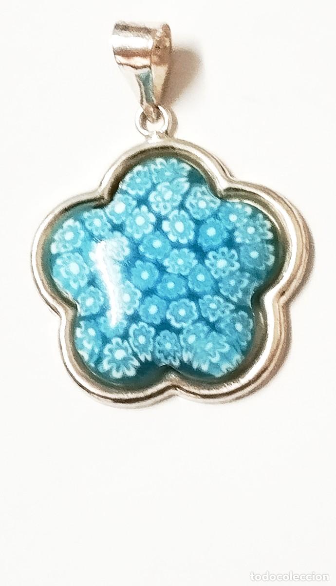 Joyeria: Colgante de flor Murano y Plata Ley - Foto 5