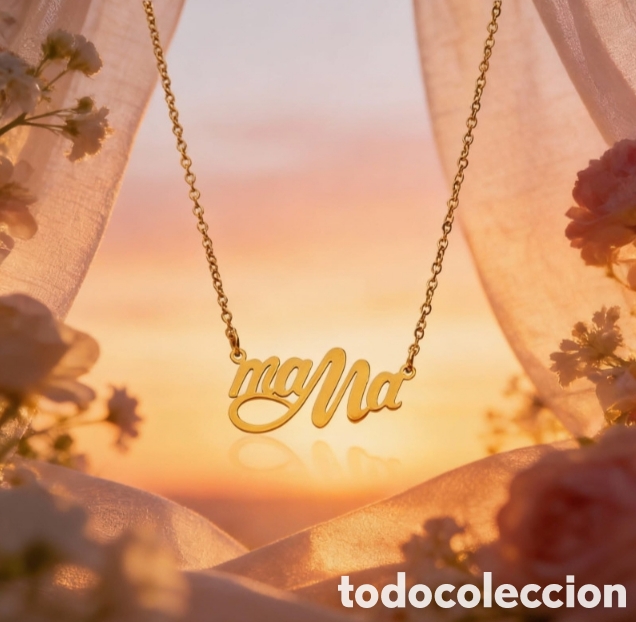 Joyeria: Collar Mam&aacute; Lettering