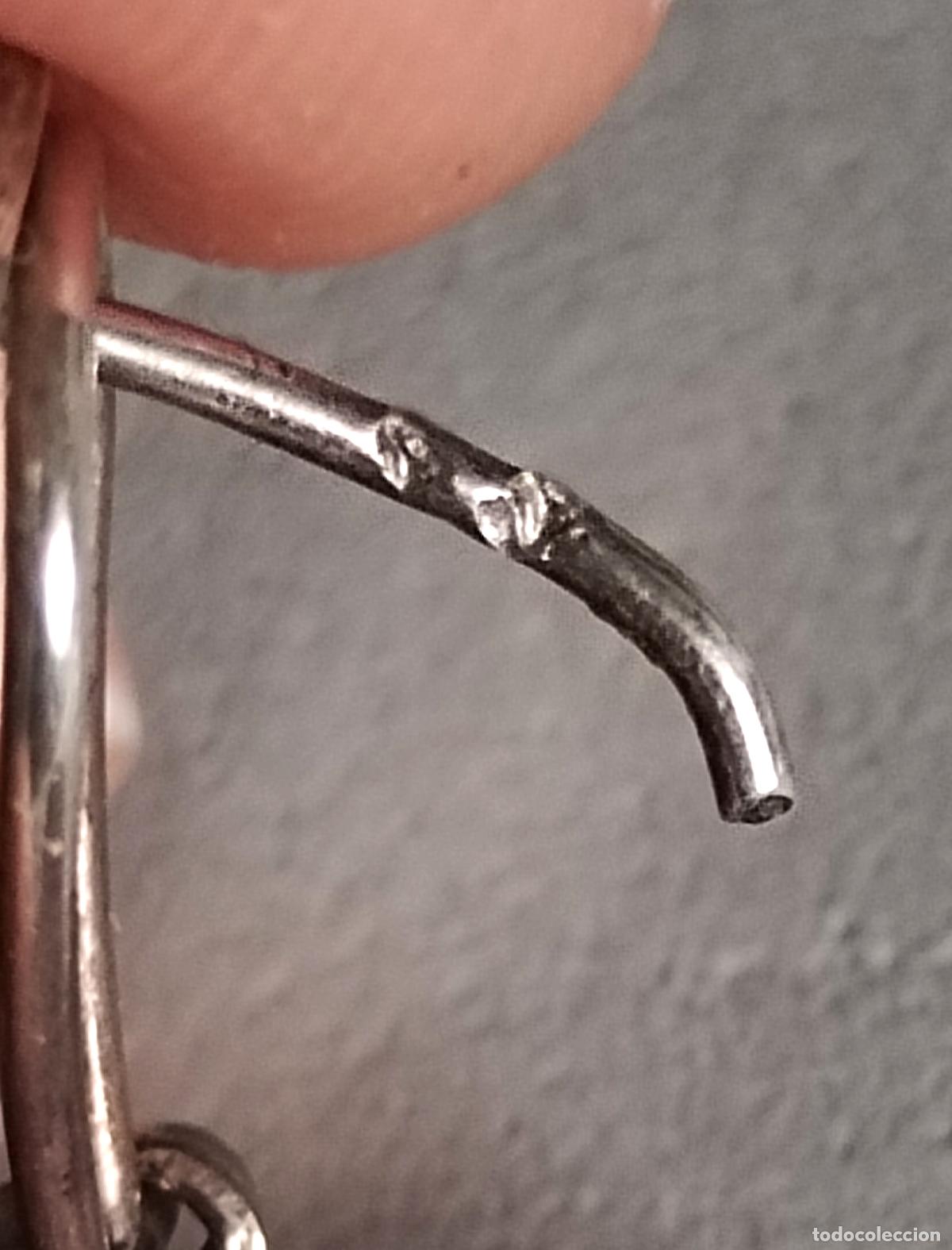 Joyeria: Pendientes de plata de ley contrastada, cierre de omega. - Foto 6