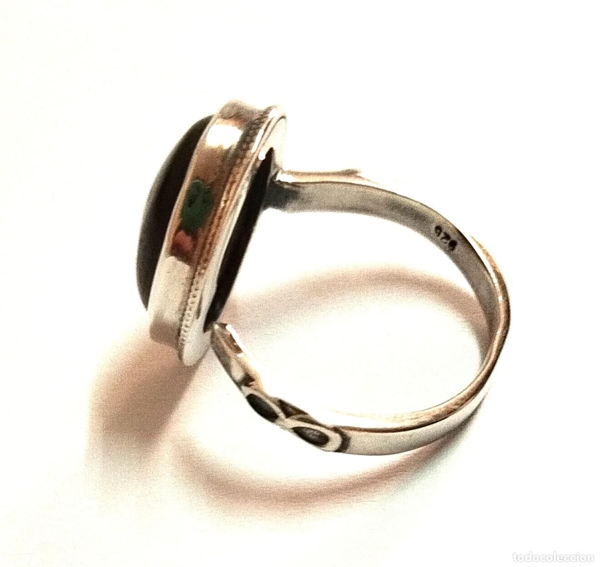 Joyeria: Anillo ajustable de Plata 925 y labradorita - Foto 5