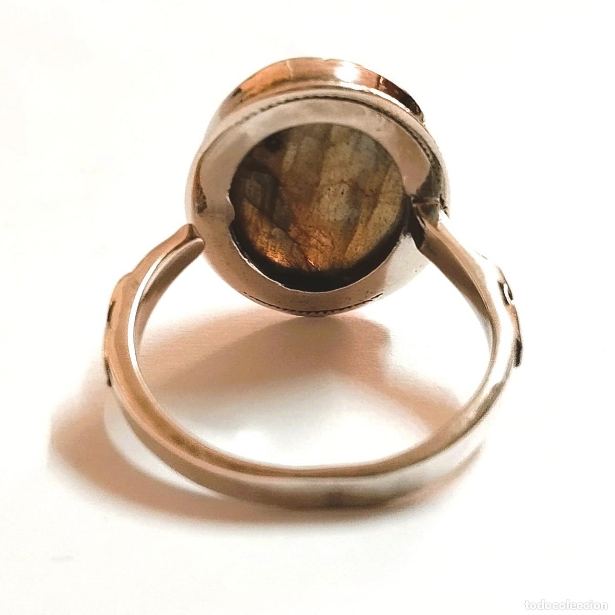 Joyeria: Anillo ajustable de Plata 925 y labradorita - Foto 6