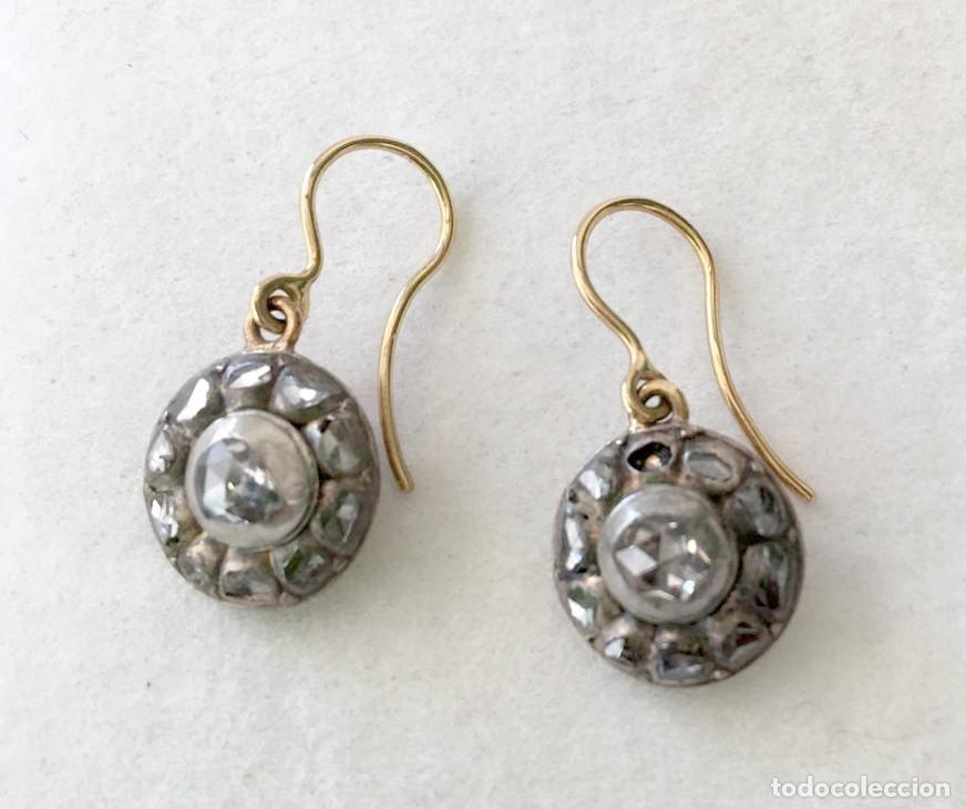 Joyeria: Pareja de pendientes de diamantes - Foto 1