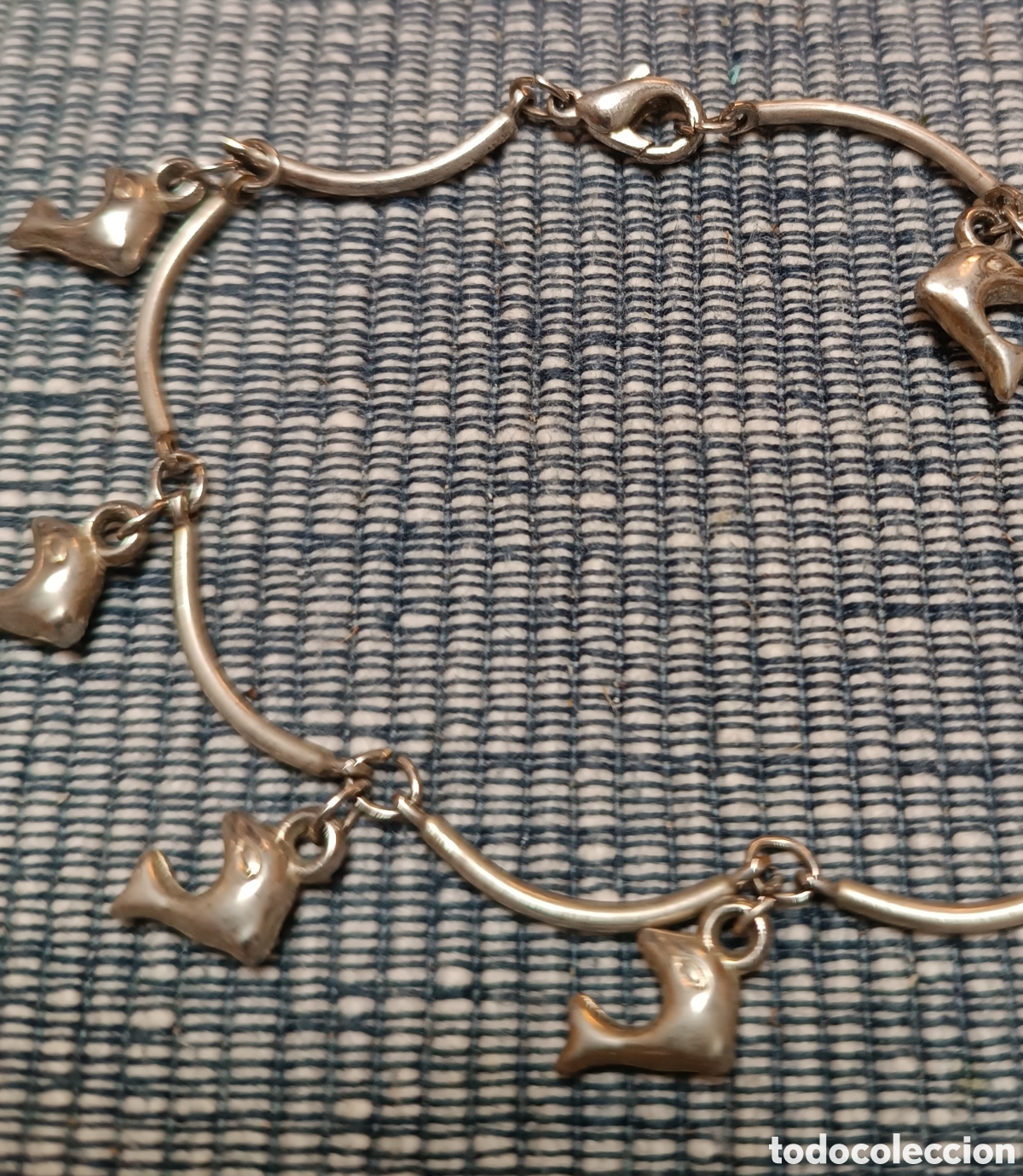 Joyeria: Pulsera plateada con DELFINES. - Foto 3