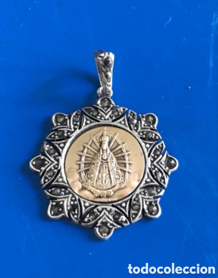 Joaillerie: Medalla devocional Virgen de Luj&aacute;n en oro y plata
