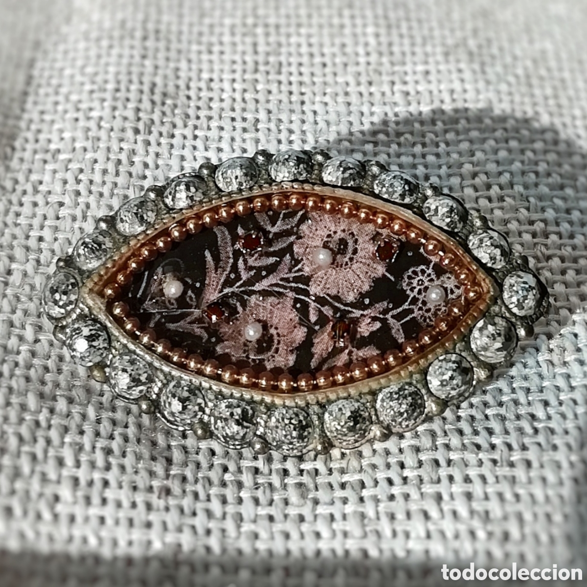 Joaillerie: Broche Michal Negrin obsidiana snowflake gemas naturales piedras preciosas