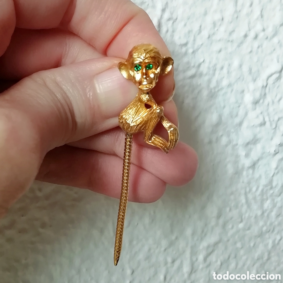 Joyeria: Broche monito oro animales - Foto 2