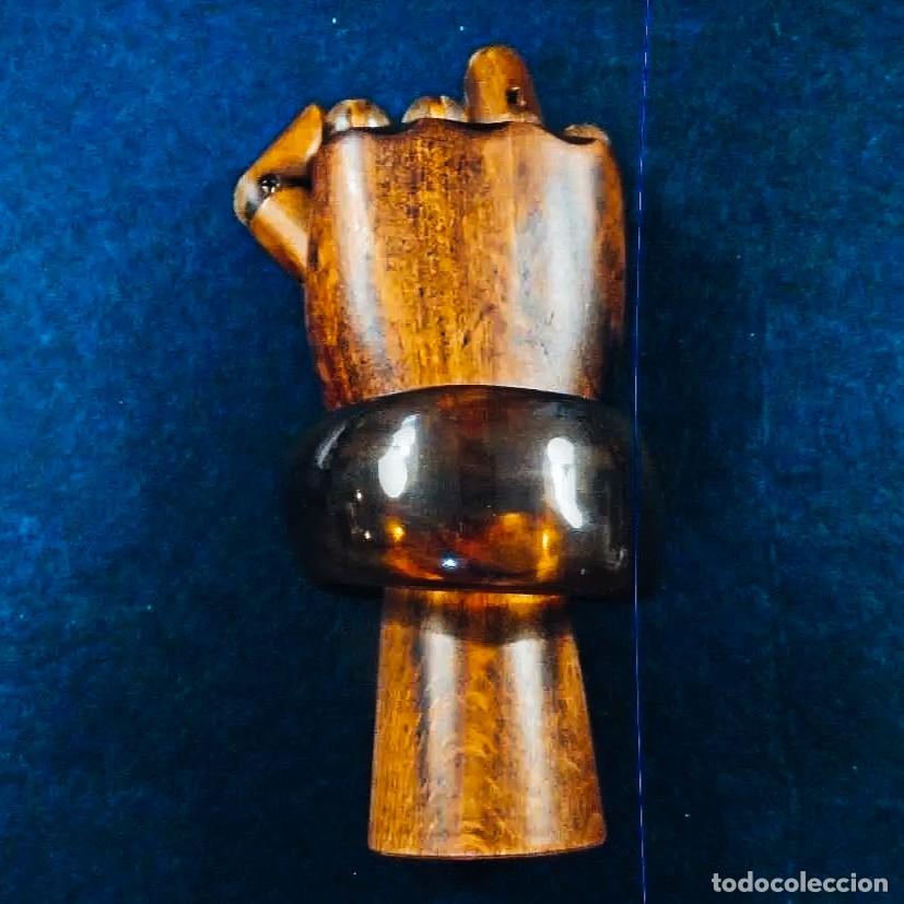 Joalharia: BRAZALETE DE UNA PIEZA CON RESINA O AMBAR RECONSTITUIDO ?? DORADO CARAMELO