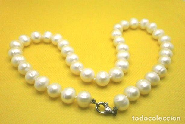 Joaillerie: Collar de Perlas Naturales Cultivadas con Cierre de Plata de ley 925 - Ver Fotos - Valorado 300&euro;