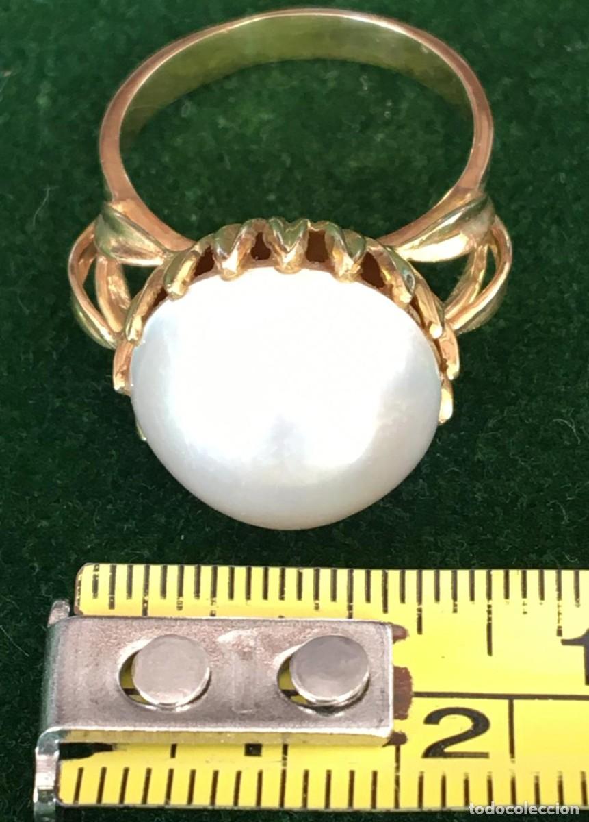 Joyeria: Anillo de oro con gran perla - Foto 4