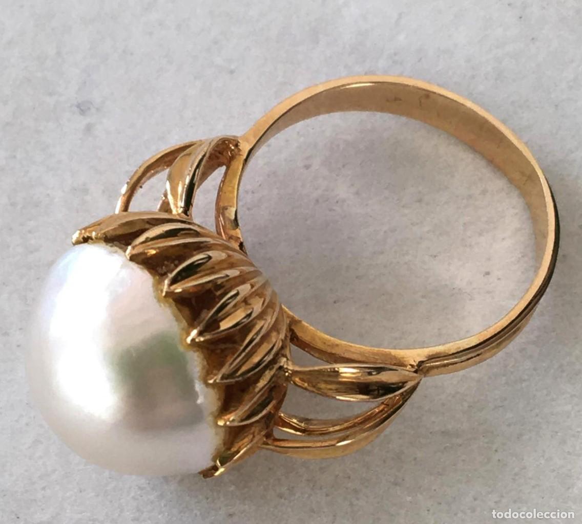 Joyeria: Anillo de oro con gran perla - Foto 5