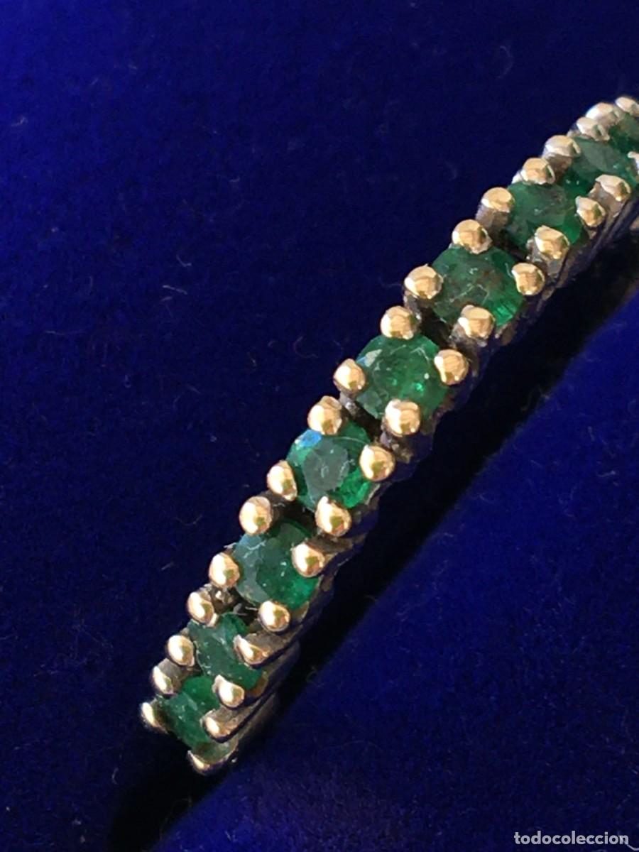Joyeria: Anillo de oro blanco con esmeraldas - Foto 1