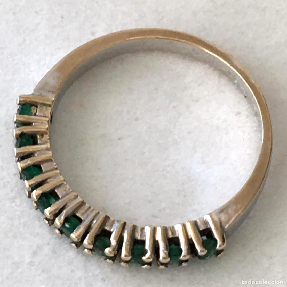 Joyeria: Anillo de oro blanco con esmeraldas - Foto 3