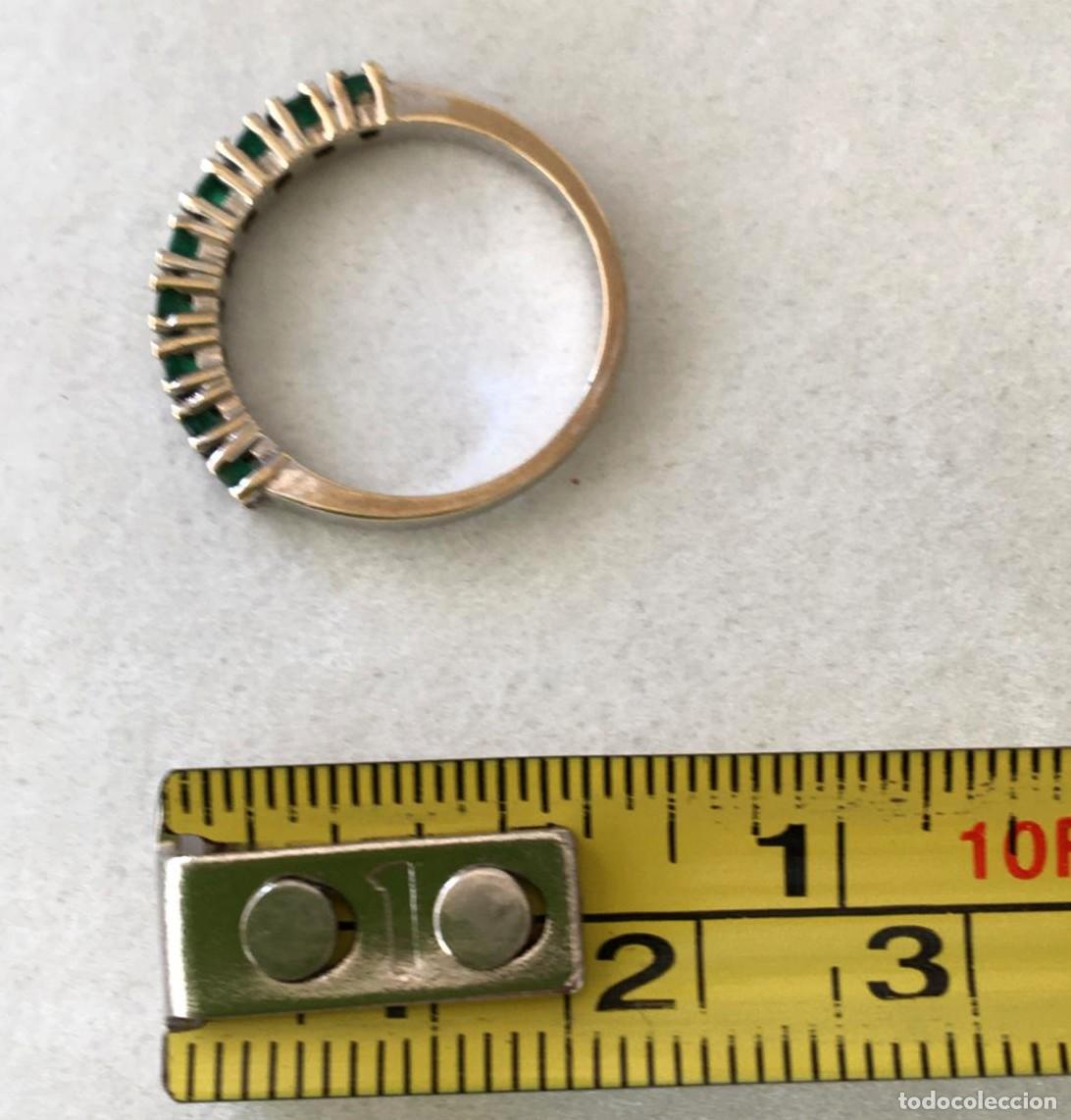Joyeria: Anillo de oro blanco con esmeraldas - Foto 5