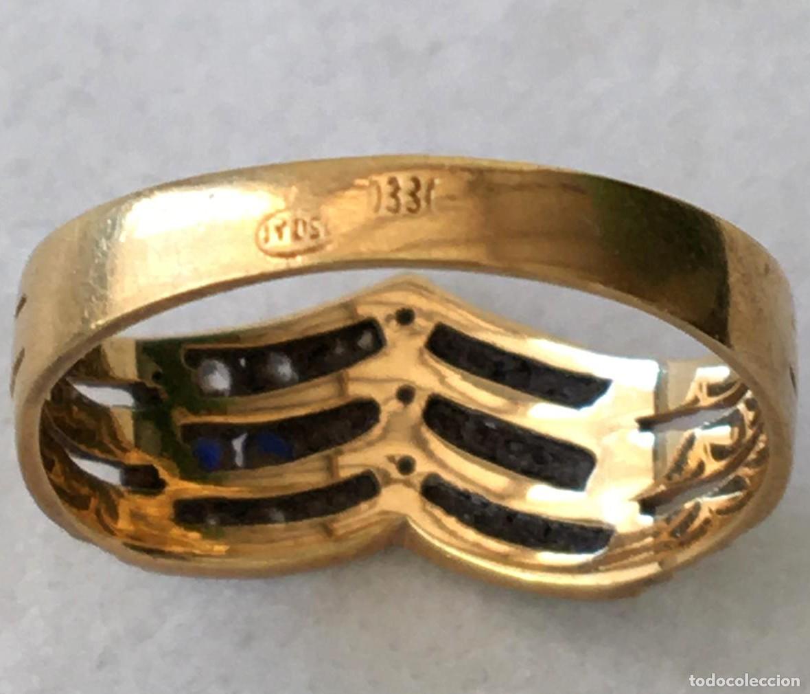 Joyeria: Anillo de oro con bonito dise&ntilde;o en V - Foto 7