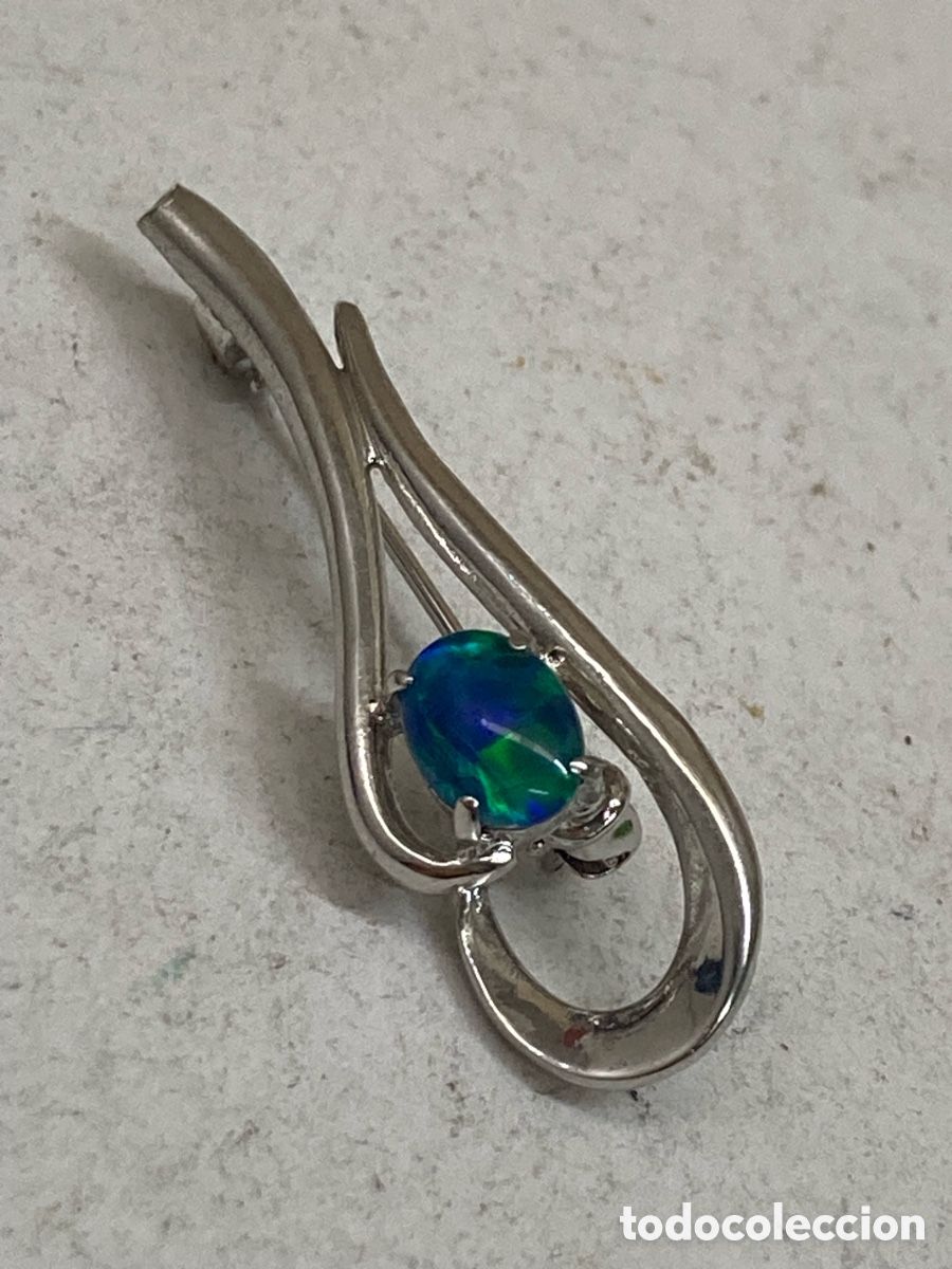 Joyeria: Pendientes de plata piedra luna B