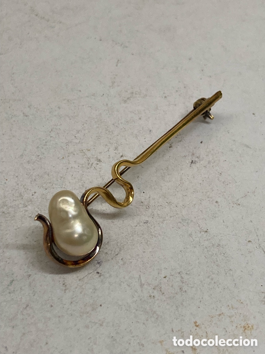 Joyeria: Broche de plata perla B380 - Foto 1