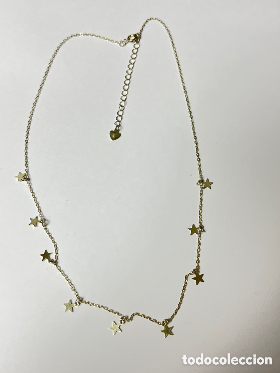 Joalharia: Collar de plata ba&ntilde;o de oro /CC424